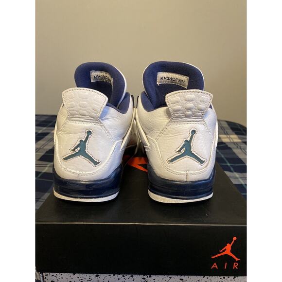 Size 9 - Jordan 4 Retro LS Legend Blue Men’s 2015 Restored, Used, 314254-107 main image 3